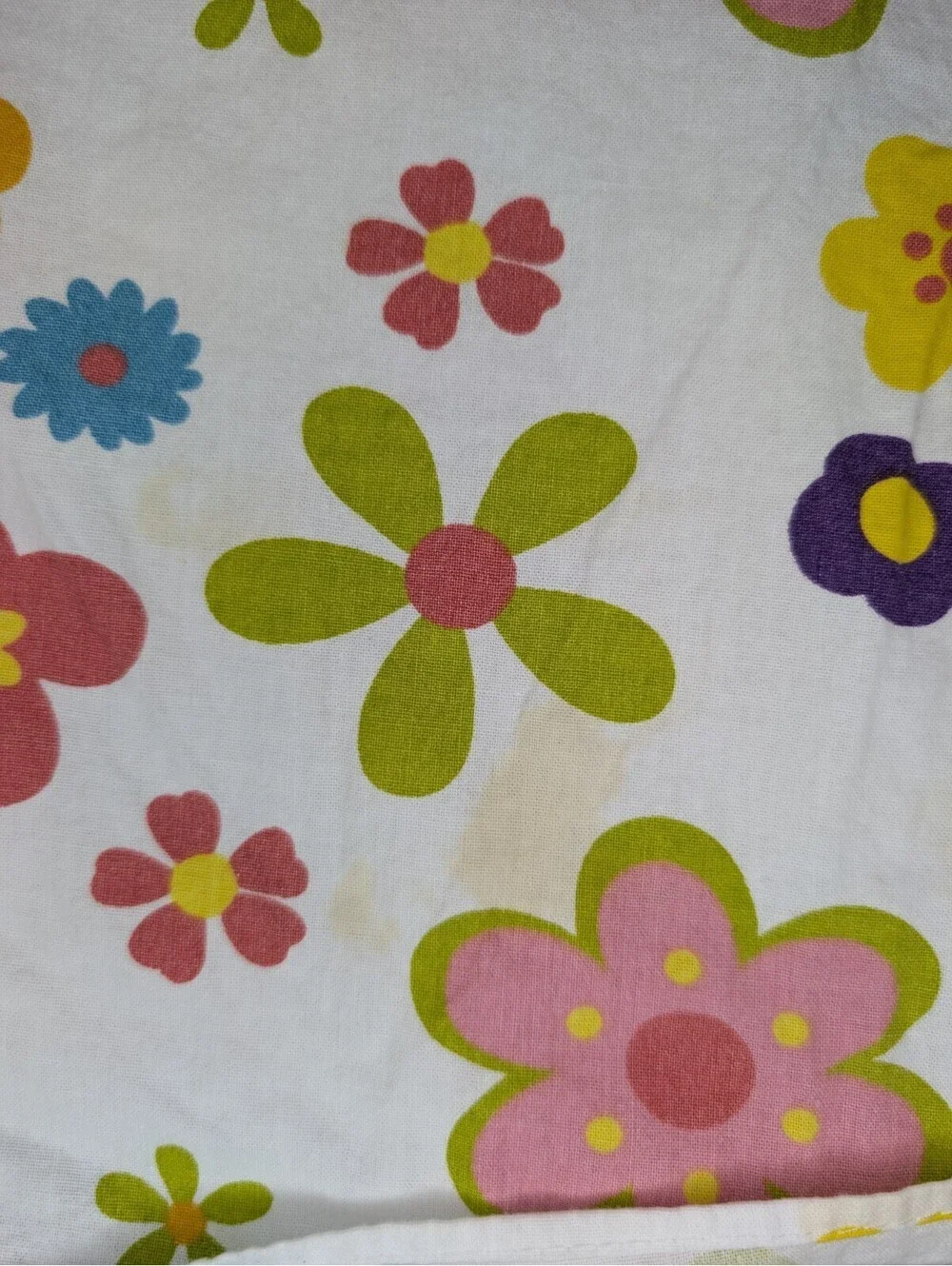 Pier 1 Imports Lot of 6 Cotton Napkins Neon Flowers Approx 19x19 inches